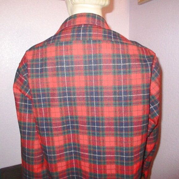 Vtg Pendleton Wool Shirt Mens Size M Tartan Button Up Western Cowboy USA Made - Picture 9 of 11
